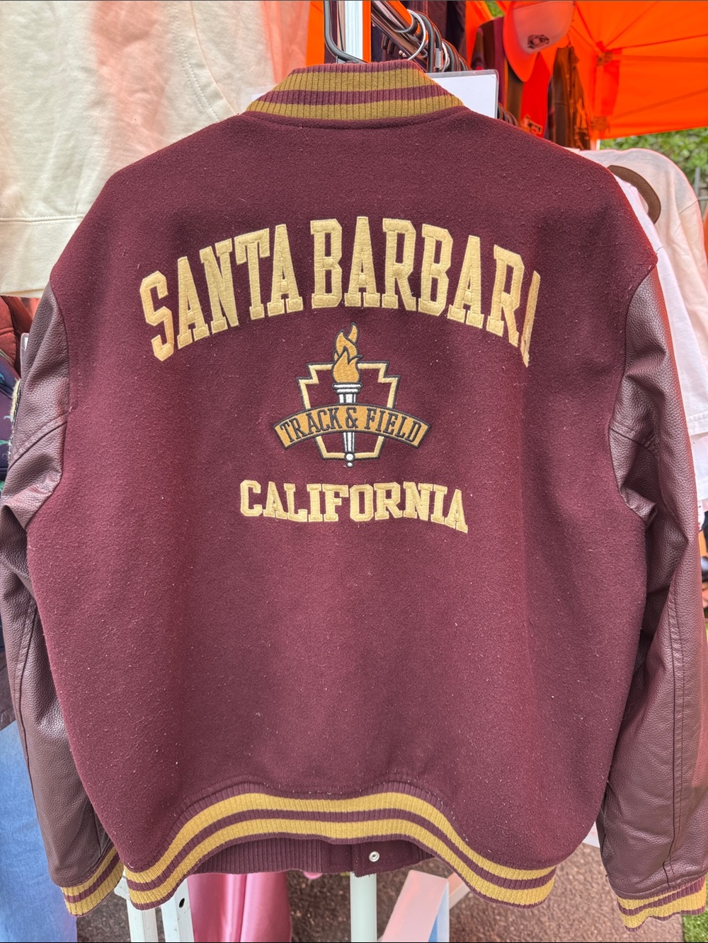 Abercrombie & Fitch Santa Barbara Track and Field Varsity Letterman Jacket - Picture 7 of 7